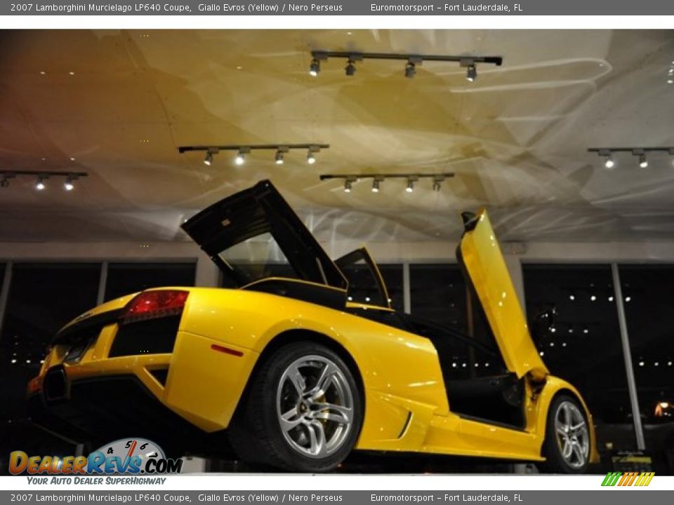 2007 Lamborghini Murcielago LP640 Coupe Giallo Evros (Yellow) / Nero Perseus Photo #21