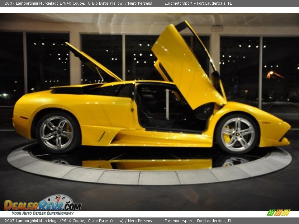 2007 Lamborghini Murcielago LP640 Coupe Giallo Evros (Yellow) / Nero Perseus Photo #23