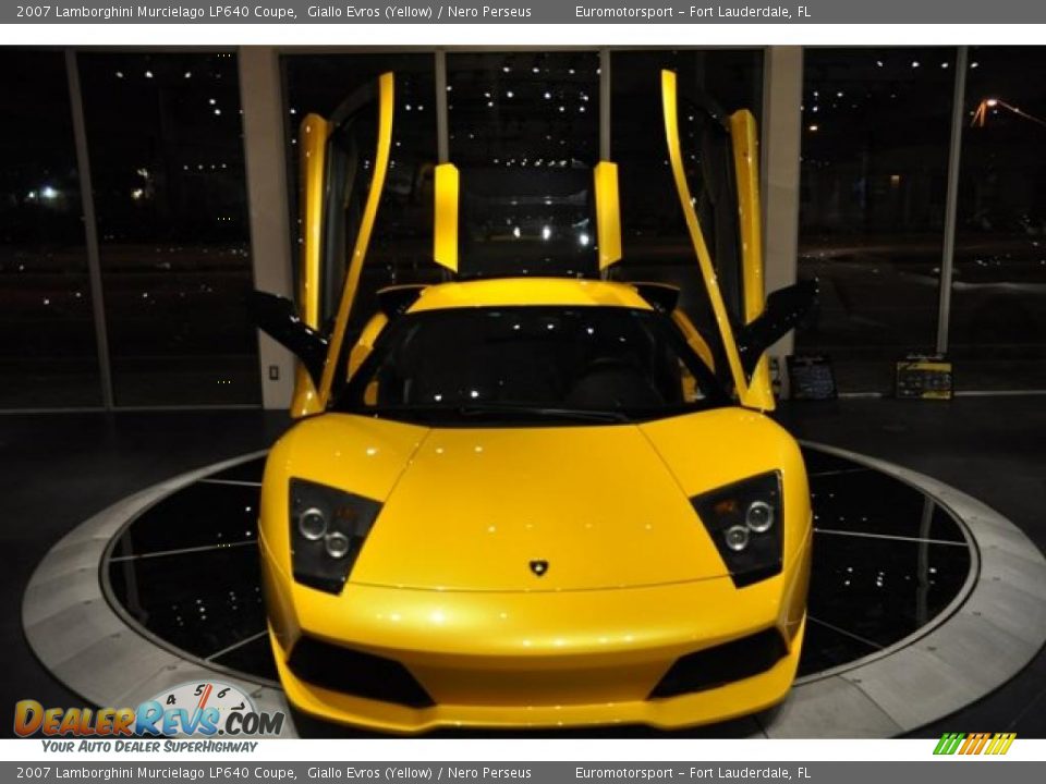 2007 Lamborghini Murcielago LP640 Coupe Giallo Evros (Yellow) / Nero Perseus Photo #26