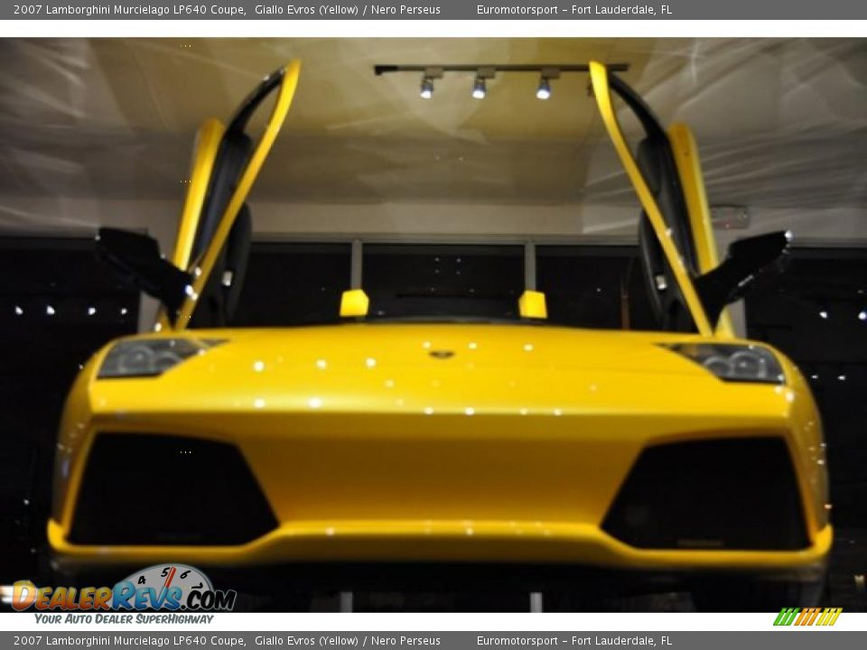 2007 Lamborghini Murcielago LP640 Coupe Giallo Evros (Yellow) / Nero Perseus Photo #27