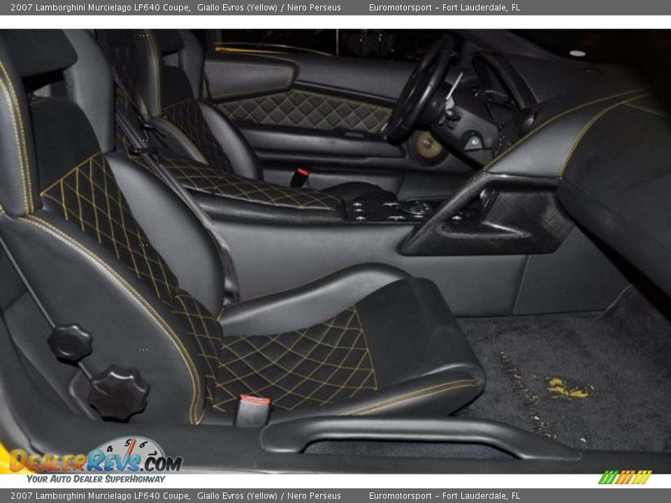 2007 Lamborghini Murcielago LP640 Coupe Giallo Evros (Yellow) / Nero Perseus Photo #32