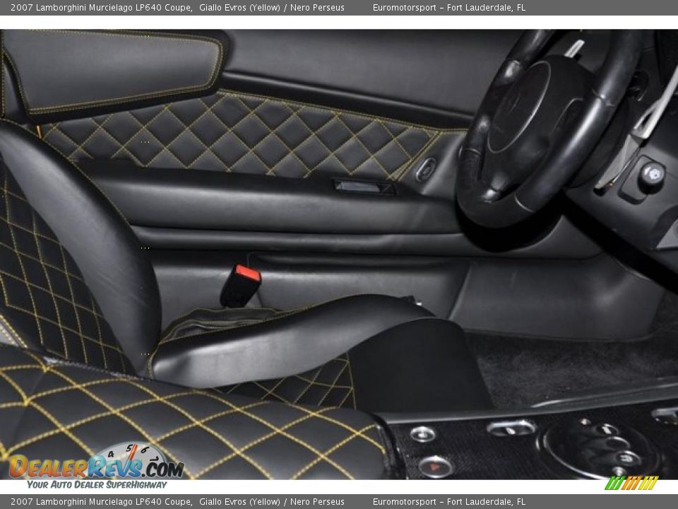 2007 Lamborghini Murcielago LP640 Coupe Giallo Evros (Yellow) / Nero Perseus Photo #33