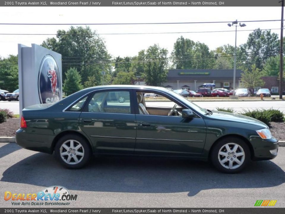 2001 Toyota Avalon XLS Woodland Green Pearl / Ivory Photo #4