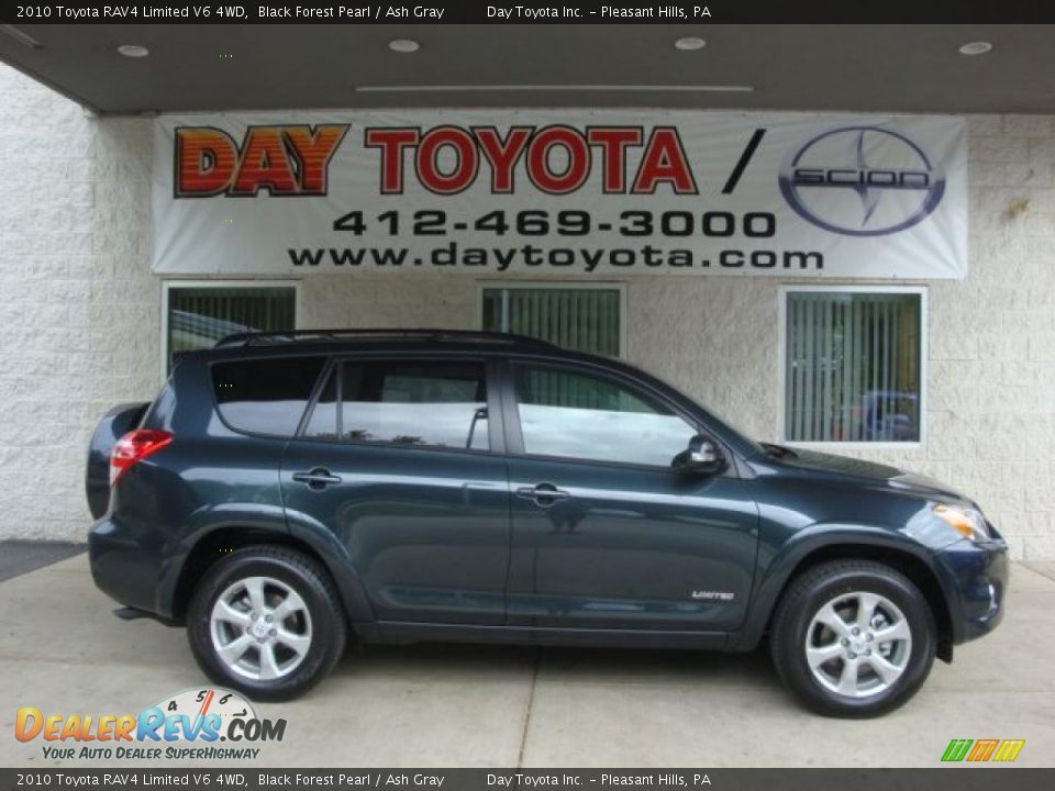 2010 Toyota RAV4 Limited V6 4WD Black Forest Pearl / Ash Gray Photo #1