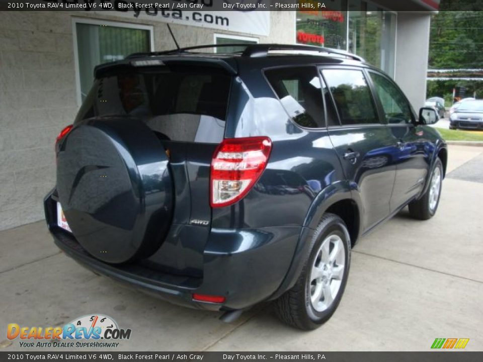2010 Toyota RAV4 Limited V6 4WD Black Forest Pearl / Ash Gray Photo #2
