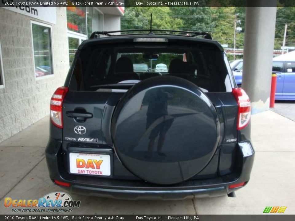 2010 Toyota RAV4 Limited V6 4WD Black Forest Pearl / Ash Gray Photo #3