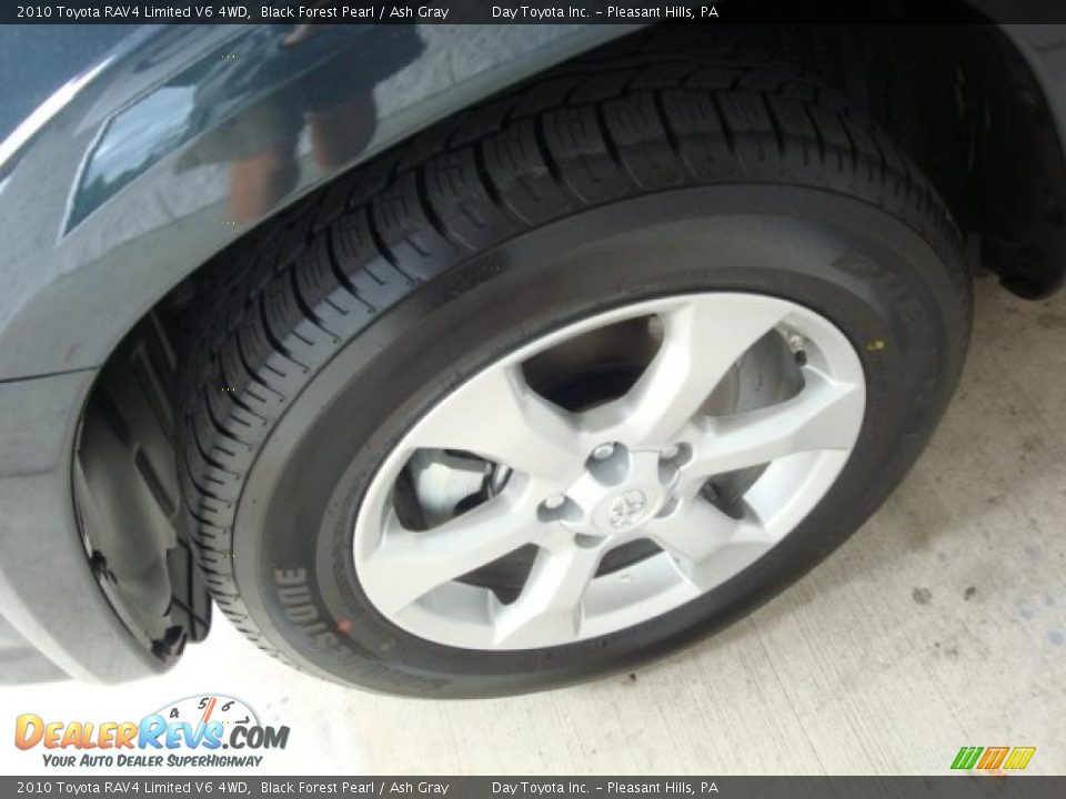 2010 Toyota RAV4 Limited V6 4WD Black Forest Pearl / Ash Gray Photo #7