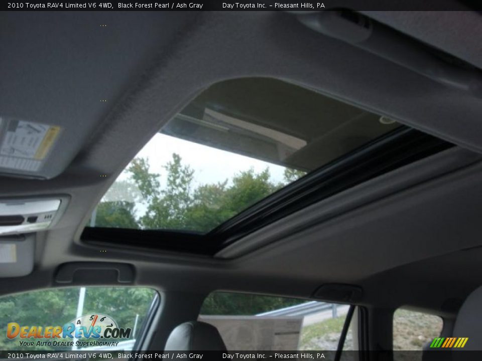 2010 Toyota RAV4 Limited V6 4WD Black Forest Pearl / Ash Gray Photo #12