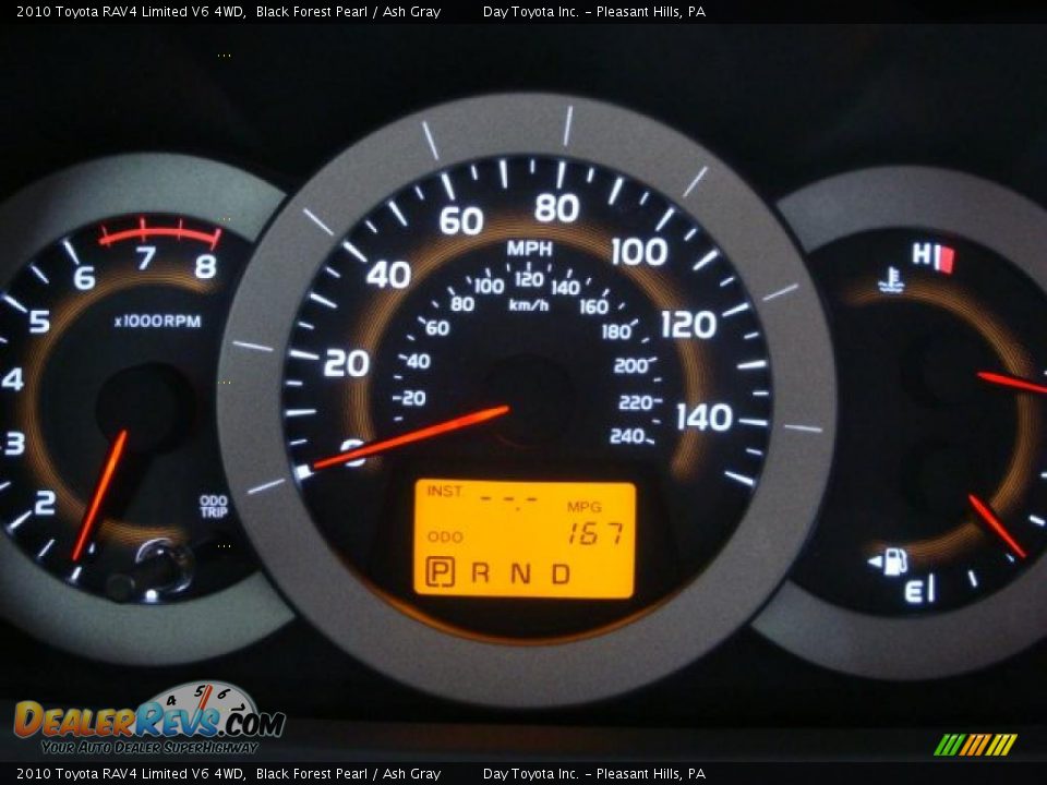 2010 Toyota RAV4 Limited V6 4WD Black Forest Pearl / Ash Gray Photo #15