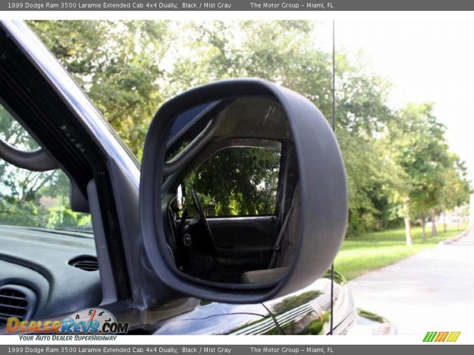 1999 Dodge Ram 3500 Laramie Extended Cab 4x4 Dually Black / Mist Gray Photo #24