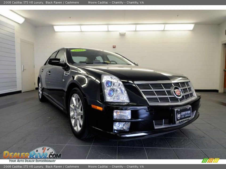 2008 Cadillac STS V8 Luxury Black Raven / Cashmere Photo #1