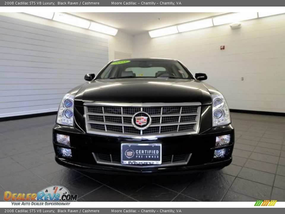 2008 Cadillac STS V8 Luxury Black Raven / Cashmere Photo #2