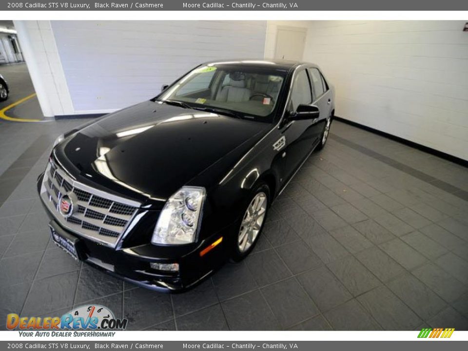 2008 Cadillac STS V8 Luxury Black Raven / Cashmere Photo #3