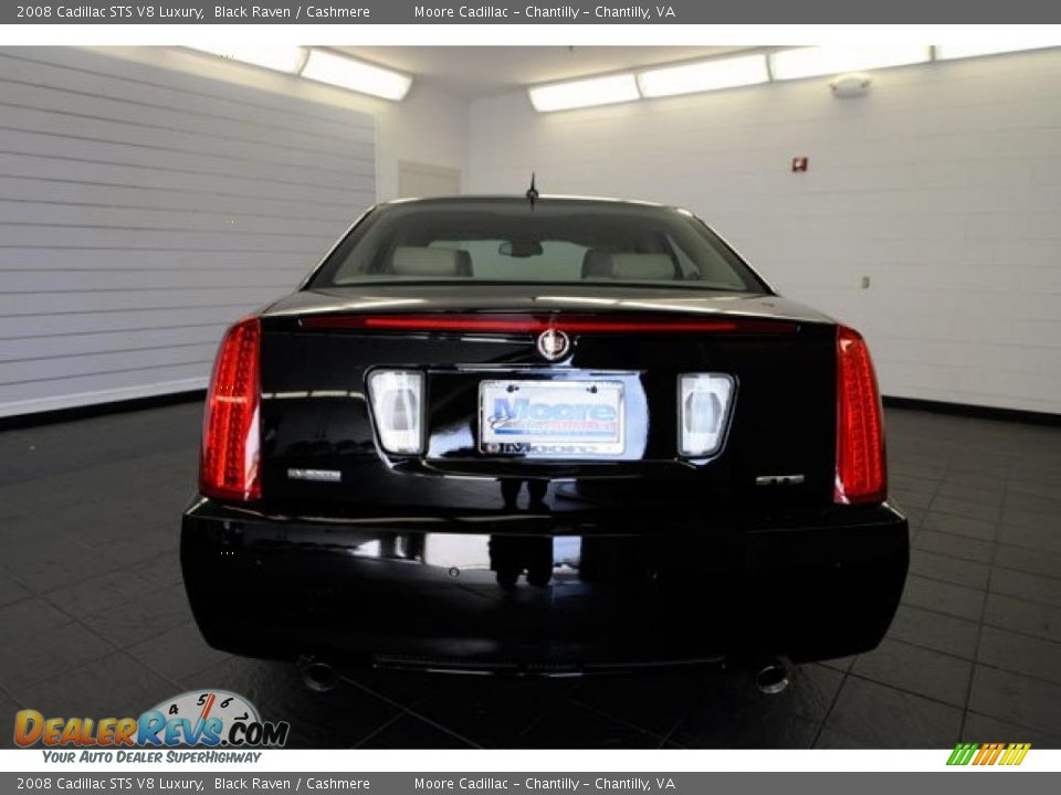 2008 Cadillac STS V8 Luxury Black Raven / Cashmere Photo #8