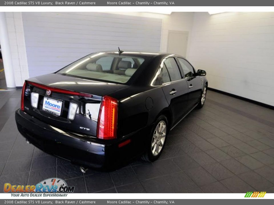 2008 Cadillac STS V8 Luxury Black Raven / Cashmere Photo #9