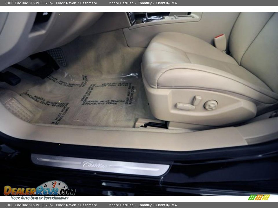 2008 Cadillac STS V8 Luxury Black Raven / Cashmere Photo #12