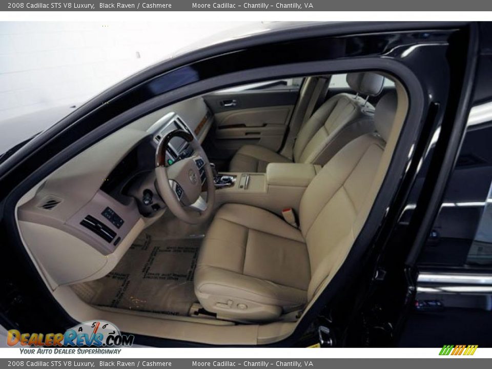 2008 Cadillac STS V8 Luxury Black Raven / Cashmere Photo #13