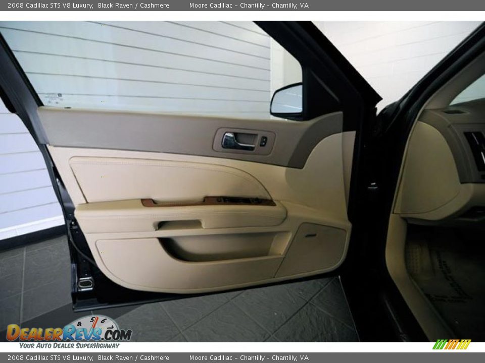 2008 Cadillac STS V8 Luxury Black Raven / Cashmere Photo #14