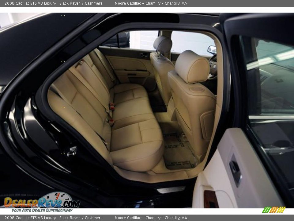 2008 Cadillac STS V8 Luxury Black Raven / Cashmere Photo #17