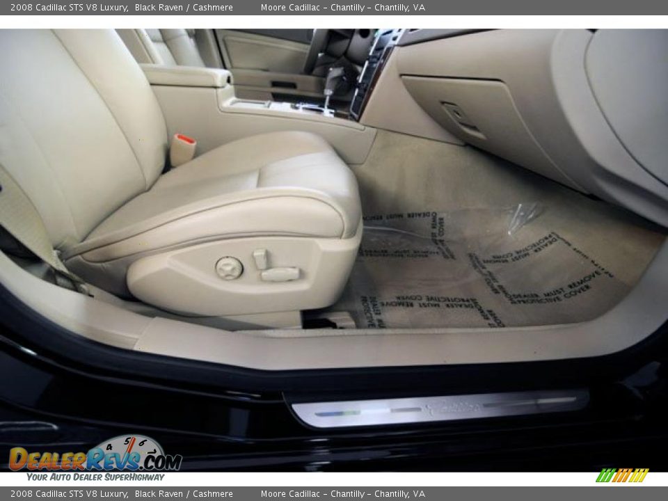 2008 Cadillac STS V8 Luxury Black Raven / Cashmere Photo #19