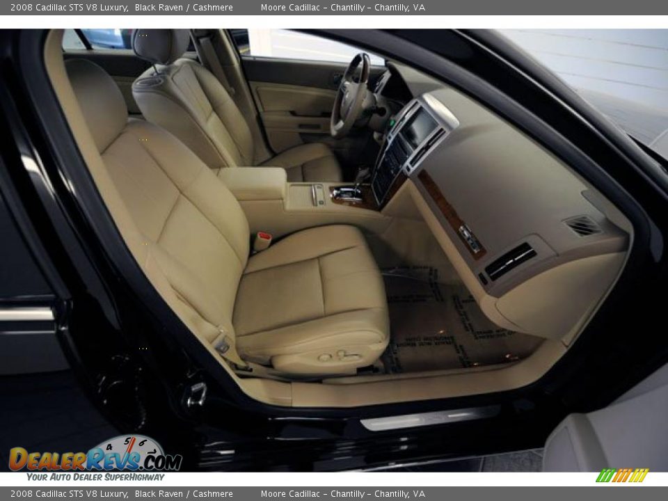 2008 Cadillac STS V8 Luxury Black Raven / Cashmere Photo #20