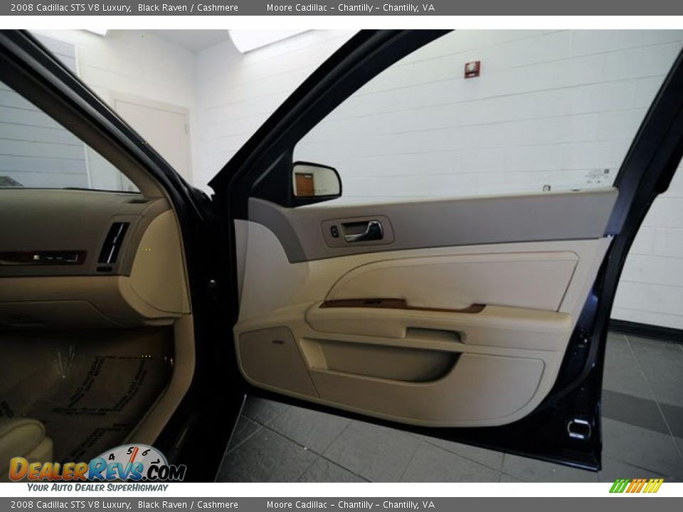 2008 Cadillac STS V8 Luxury Black Raven / Cashmere Photo #21