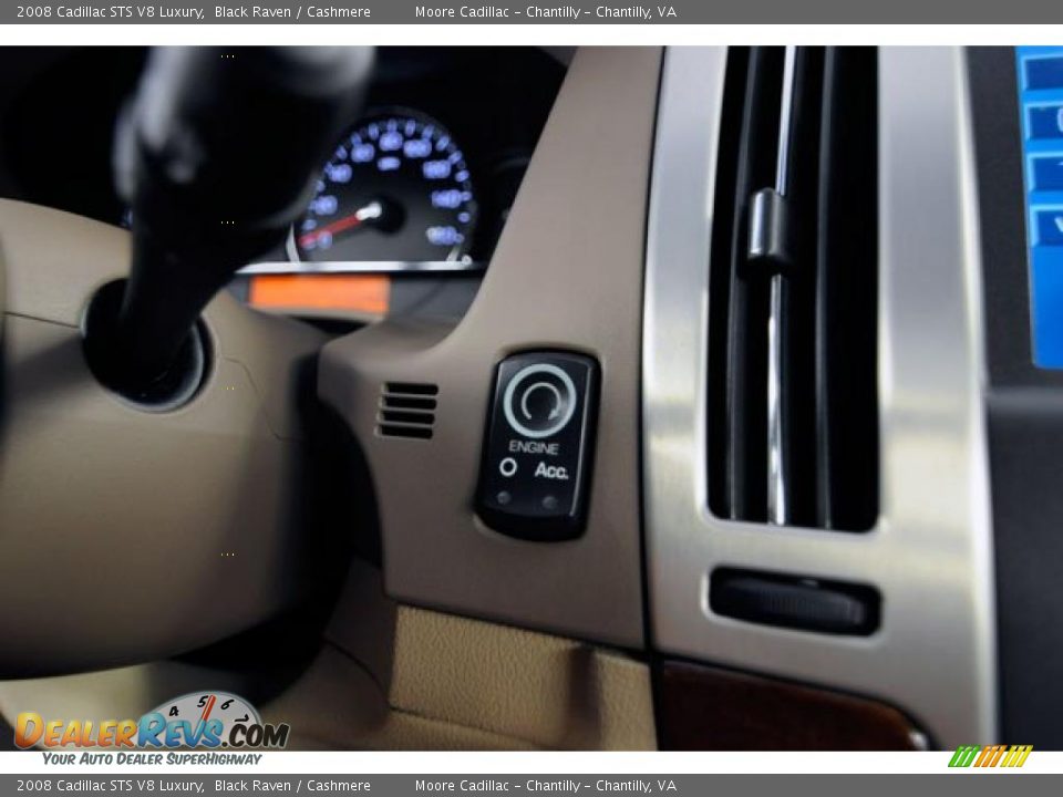 2008 Cadillac STS V8 Luxury Black Raven / Cashmere Photo #25