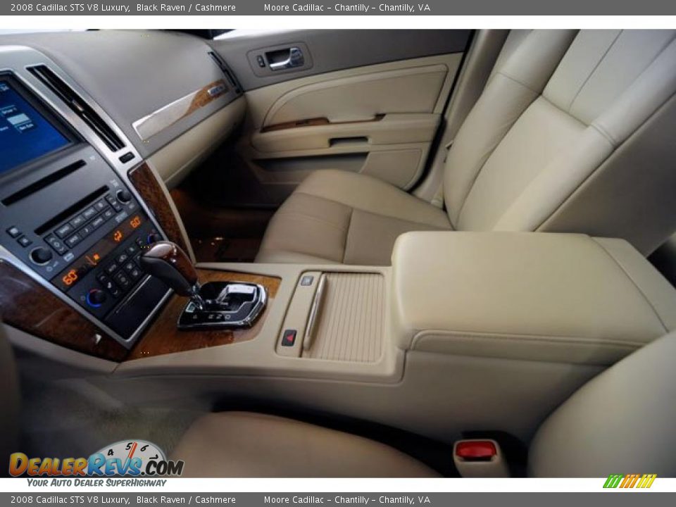 2008 Cadillac STS V8 Luxury Black Raven / Cashmere Photo #28