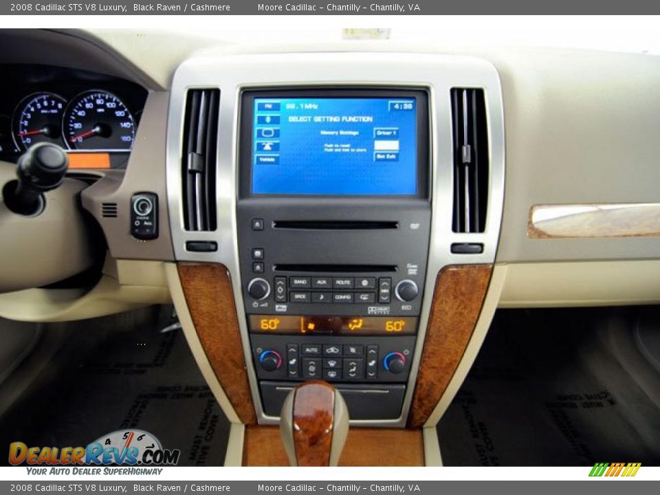 2008 Cadillac STS V8 Luxury Black Raven / Cashmere Photo #35