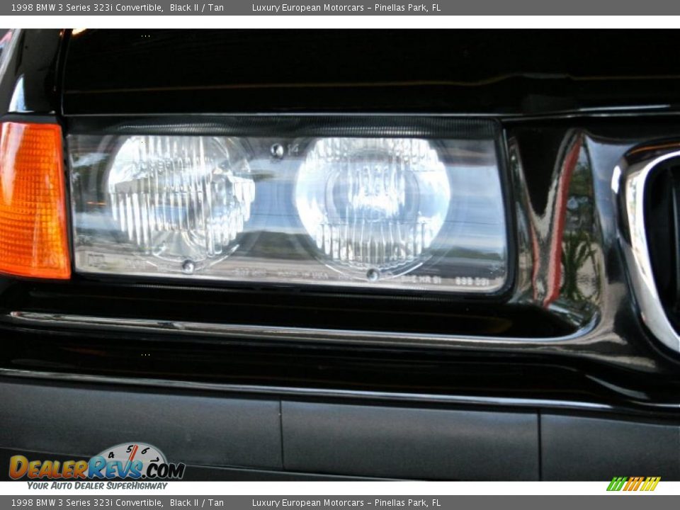 1998 BMW 3 Series 323i Convertible Black II / Tan Photo #20