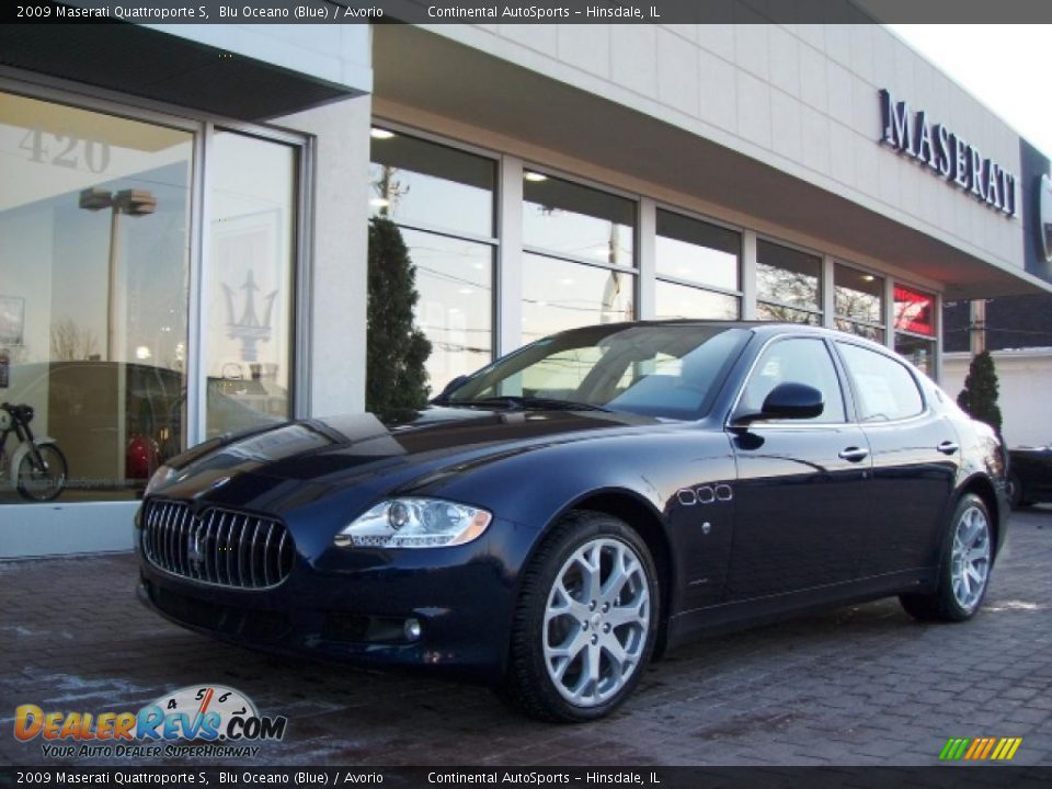 2009 Maserati Quattroporte S Blu Oceano (Blue) / Avorio Photo #1