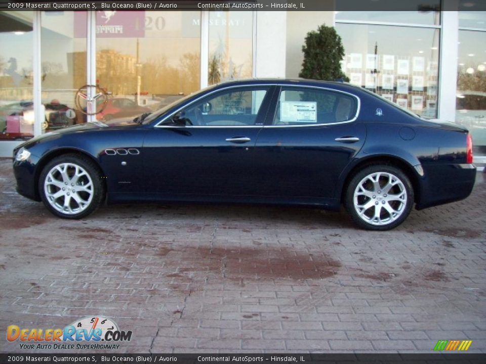 2009 Maserati Quattroporte S Blu Oceano (Blue) / Avorio Photo #12