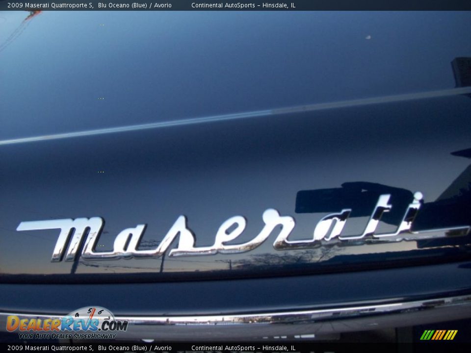 2009 Maserati Quattroporte S Blu Oceano (Blue) / Avorio Photo #13