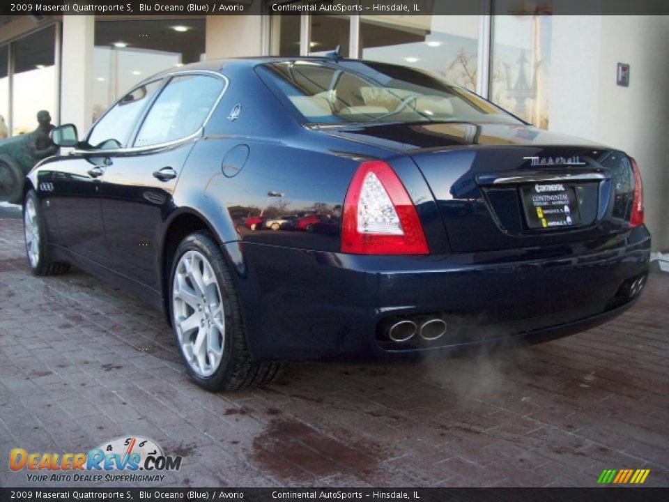 2009 Maserati Quattroporte S Blu Oceano (Blue) / Avorio Photo #14