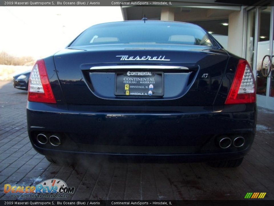 2009 Maserati Quattroporte S Blu Oceano (Blue) / Avorio Photo #15