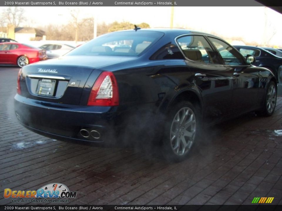 2009 Maserati Quattroporte S Blu Oceano (Blue) / Avorio Photo #16