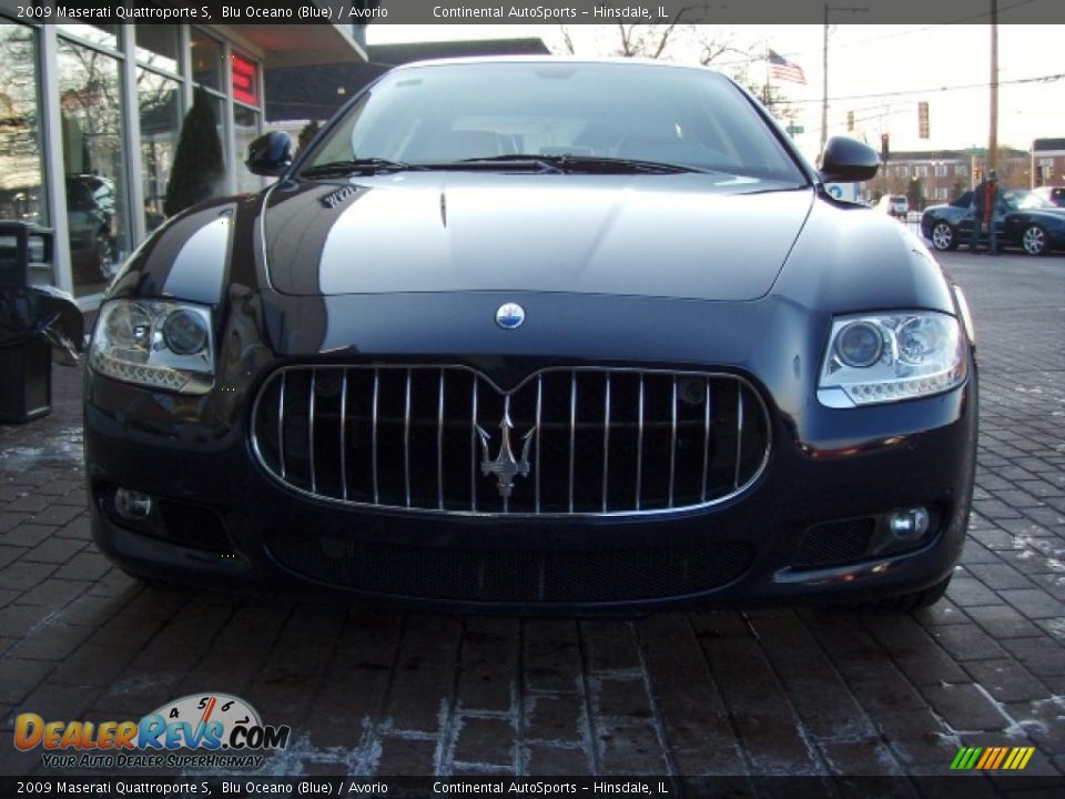2009 Maserati Quattroporte S Blu Oceano (Blue) / Avorio Photo #17