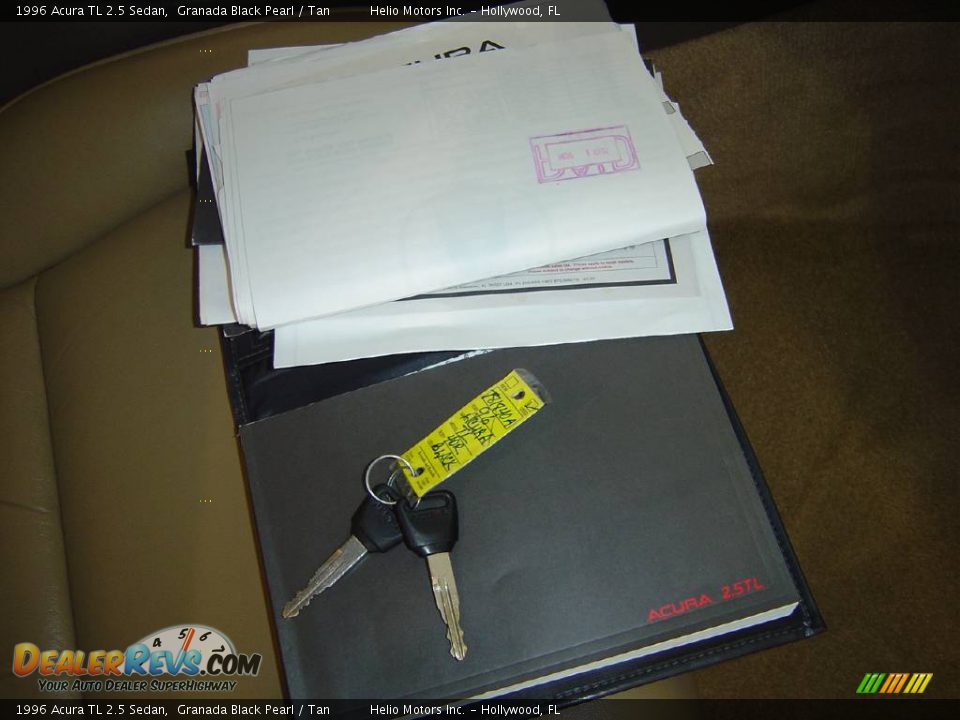 1996 Acura TL 2.5 Sedan Granada Black Pearl / Tan Photo #26