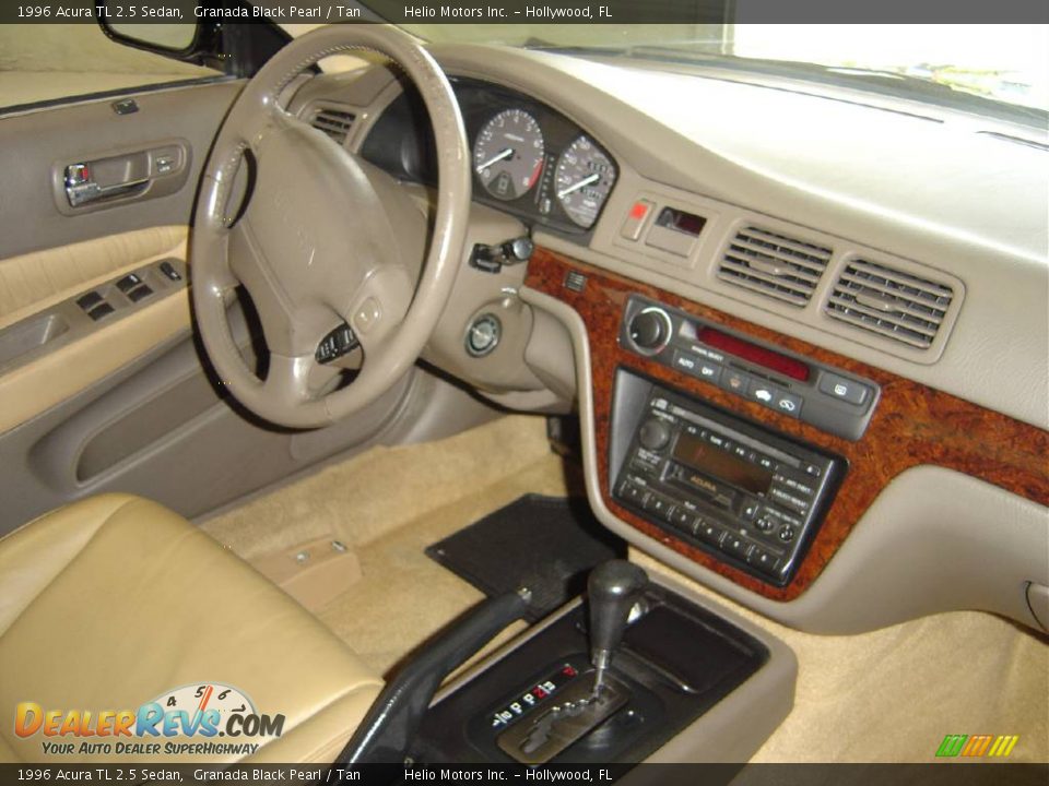 1996 Acura TL 2.5 Sedan Granada Black Pearl / Tan Photo #27