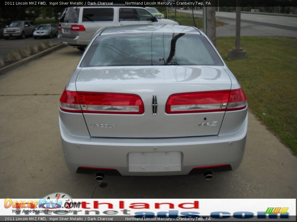 2011 Lincoln MKZ FWD Ingot Silver Metallic / Dark Charcoal Photo #3