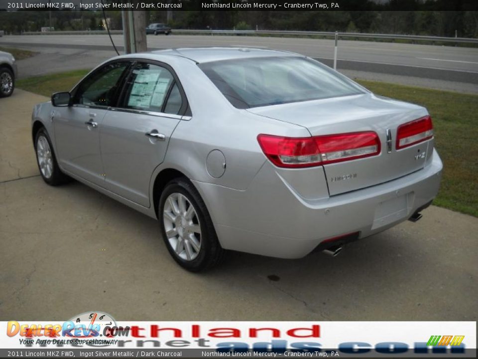 2011 Lincoln MKZ FWD Ingot Silver Metallic / Dark Charcoal Photo #4