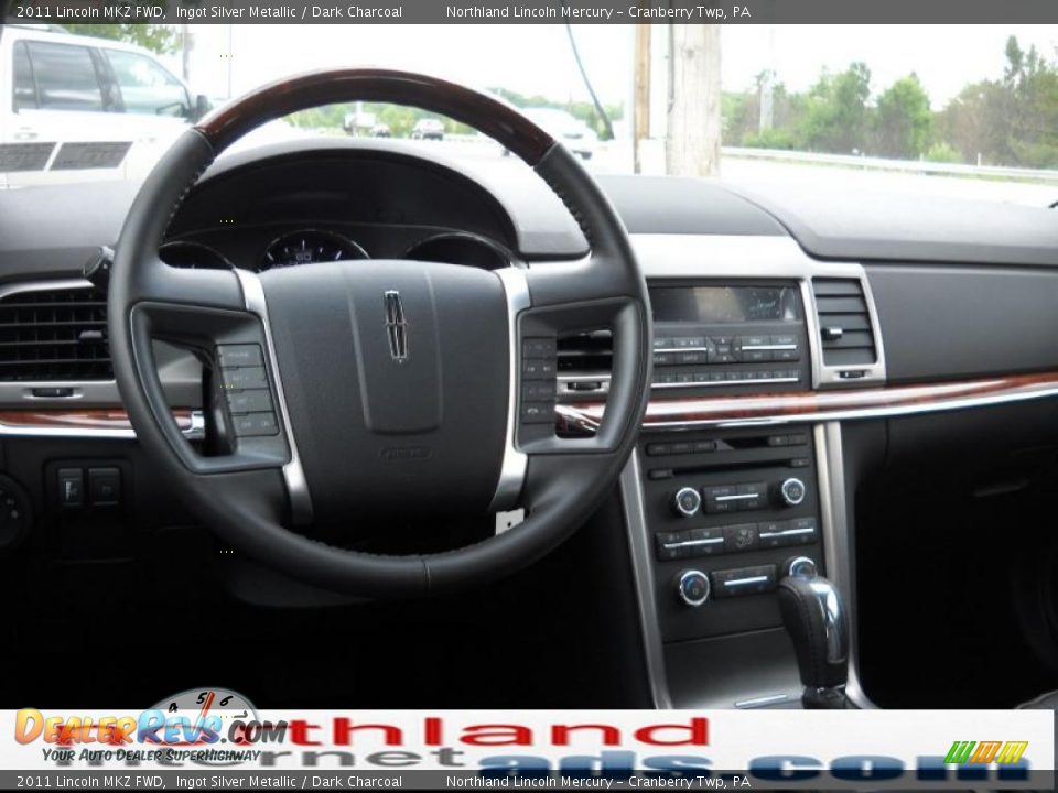 2011 Lincoln MKZ FWD Ingot Silver Metallic / Dark Charcoal Photo #11