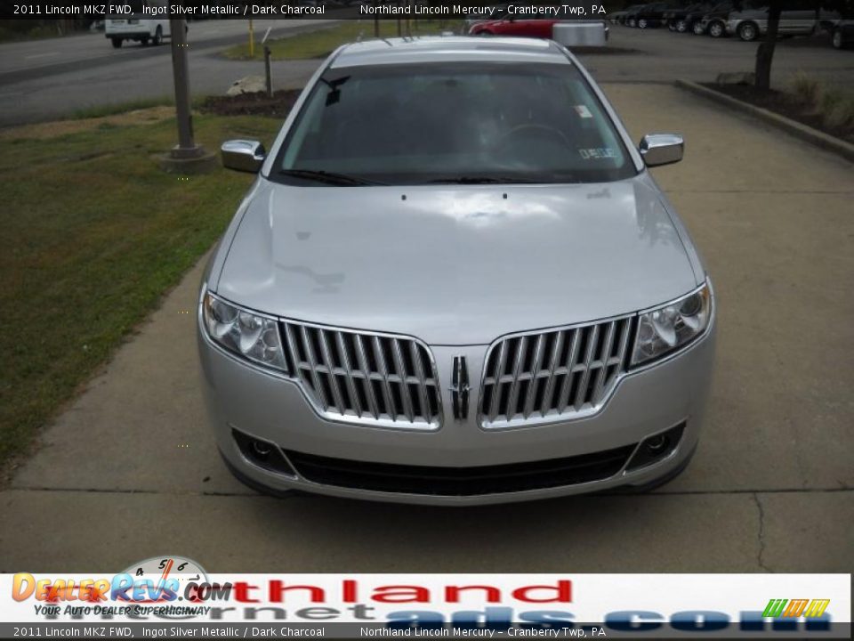2011 Lincoln MKZ FWD Ingot Silver Metallic / Dark Charcoal Photo #14