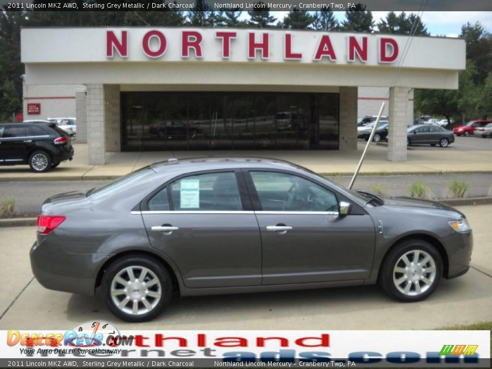 2011 Lincoln MKZ AWD Sterling Grey Metallic / Dark Charcoal Photo #1