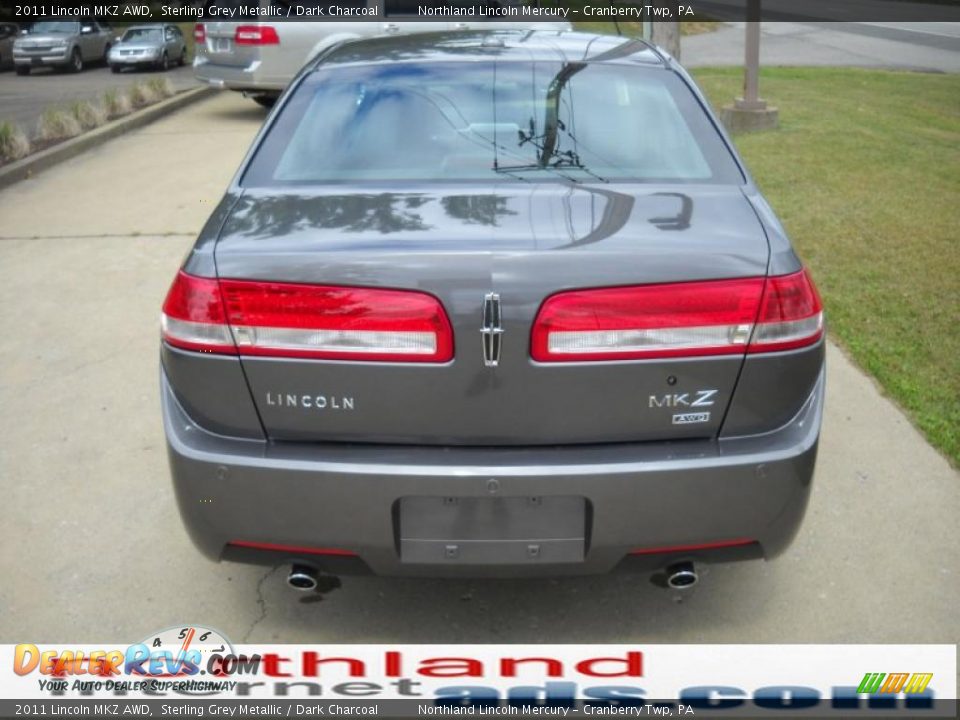 2011 Lincoln MKZ AWD Sterling Grey Metallic / Dark Charcoal Photo #3