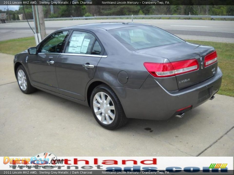 2011 Lincoln MKZ AWD Sterling Grey Metallic / Dark Charcoal Photo #4