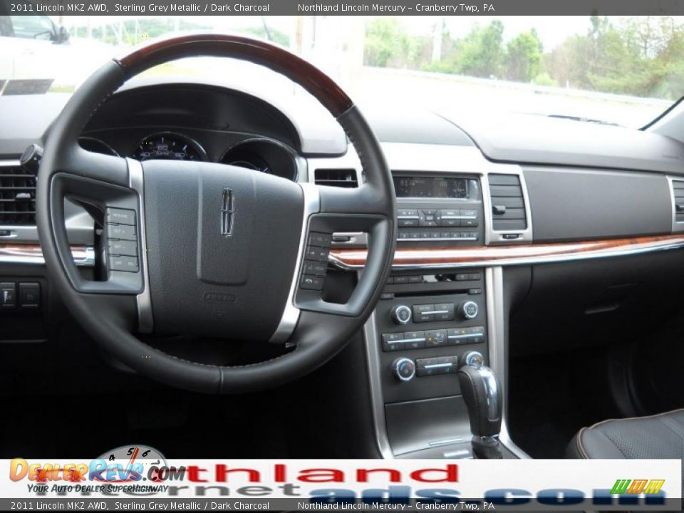 2011 Lincoln MKZ AWD Sterling Grey Metallic / Dark Charcoal Photo #11