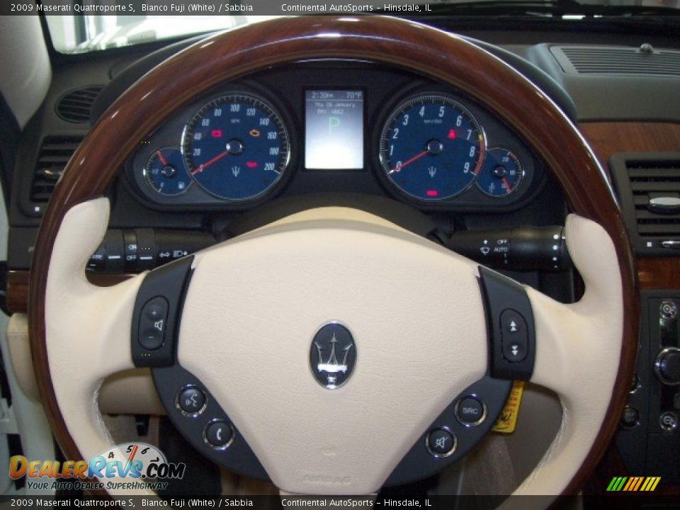 2009 Maserati Quattroporte S Bianco Fuji (White) / Sabbia Photo #5