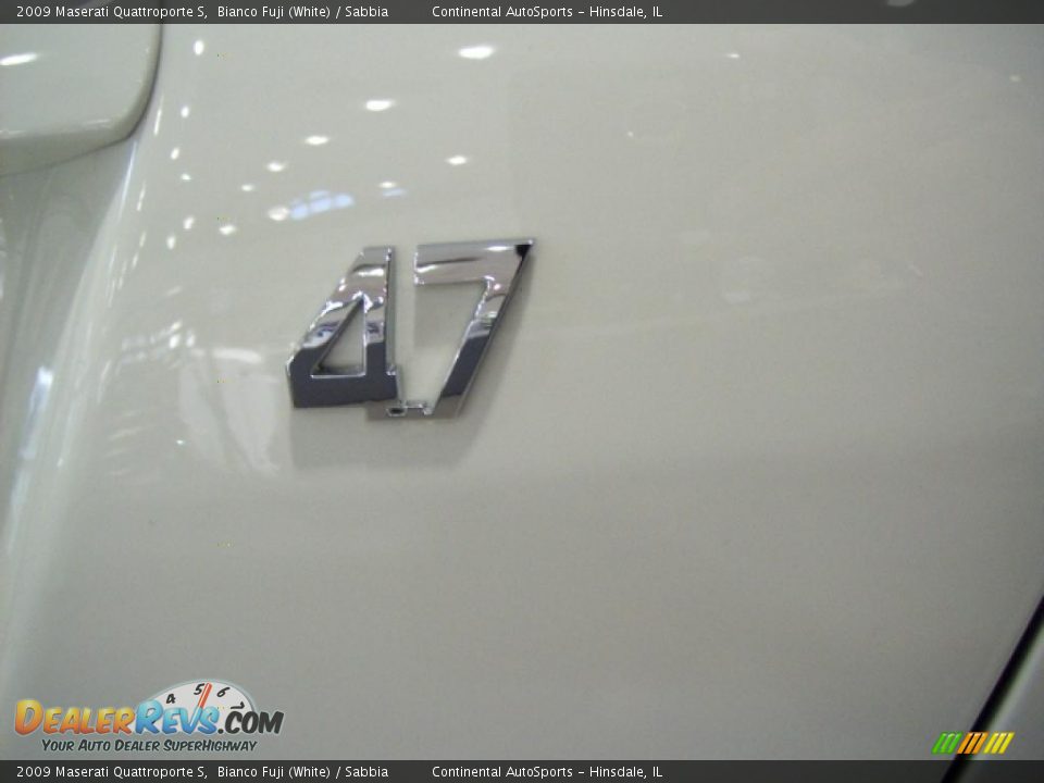 2009 Maserati Quattroporte S Bianco Fuji (White) / Sabbia Photo #10