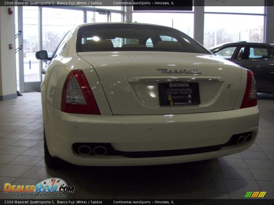 2009 Maserati Quattroporte S Bianco Fuji (White) / Sabbia Photo #12